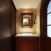 美式温馨三居室案例欣赏洗手间设计