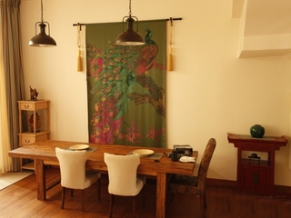 温馨新中式三居室欣赏餐厅