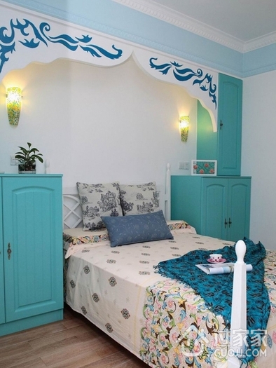 蓝色地中海住宅欣赏卧室
