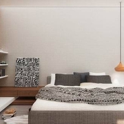 现代简洁两居室欣赏卧室陈设