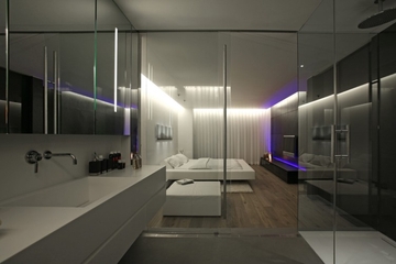 现代风格设计卧室卫生间