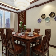 109平新中式住宅欣赏餐厅餐桌