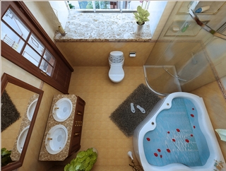古韵新中式别墅欣赏洗手间