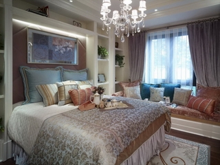 美式风格住宅装修效果欣赏卧室效果图