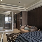 白色现代大宅设计欣赏卧室
