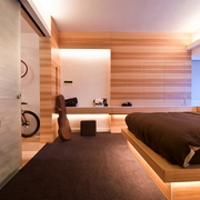 现代经典住宅卧室效果图