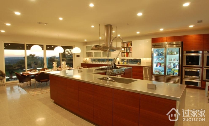 复式现代住宅设计图开放厨房