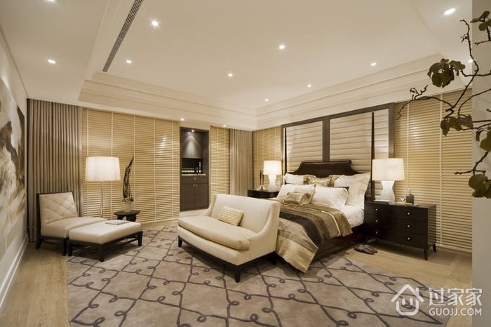 120平新中式样板房欣赏卧室