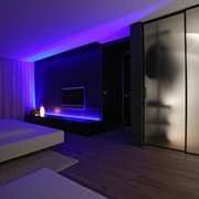 现代风格设计卧室全景效果图