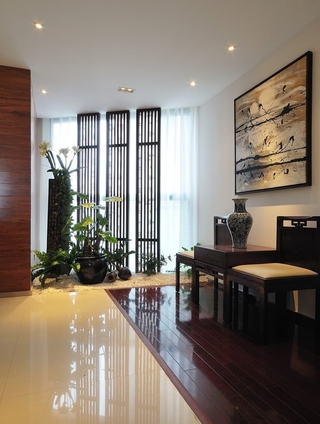 中式传统风住宅欣赏客厅隔断