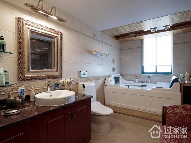 新中式精致一居室欣赏卫生间