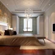 126平美式风格复式欣赏卧室