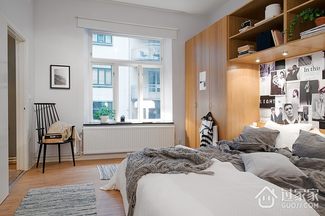 64平北欧风格住宅欣赏卧室效果图