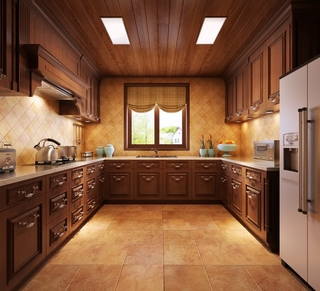240平中式风格别墅欣赏厨房