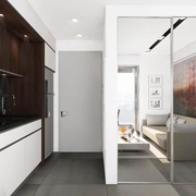 28平现代一居室欣赏厨房设计