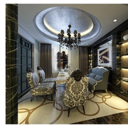 欧式风格装饰住宅设计效果图会客厅