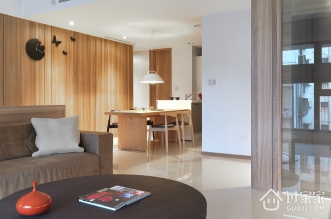 温润木质简约住宅欣赏客厅设计
