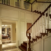 美式风格别墅套图客厅楼梯