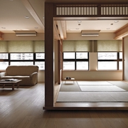 自然风雅日式住宅欣赏客厅设计