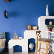蓝色地中海住宅设计欣赏背景墙