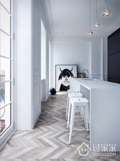 56平白色北欧住宅欣赏厨房设计