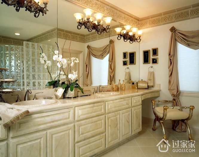 奢华欧式风格效果图浴室柜