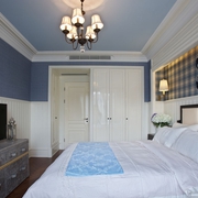 欧式蓝色经典卧室