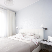 个性鲜明现代白色公寓欣赏卧室效果