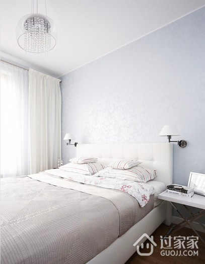 个性鲜明现代白色公寓欣赏卧室效果