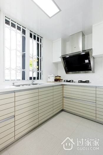 76平白色现代两居室欣赏厨房陈设