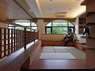 日式禅风复式公寓欣赏休息厅设计