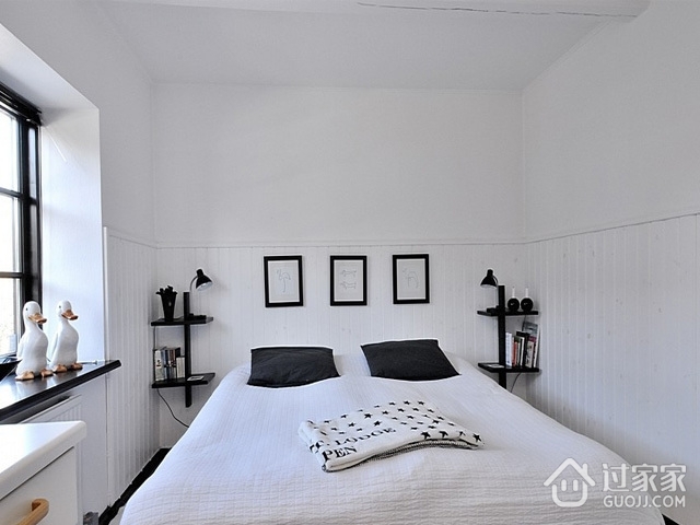 现代简约的黑白住宅欣赏卧室