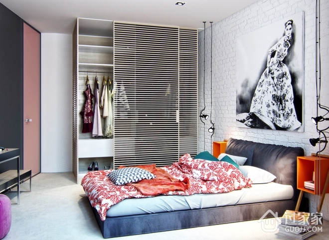 简约时尚单身公寓欣赏卧室设计
