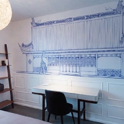 蓝白公寓现代设计欣赏卧室