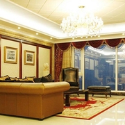 130平奢华欧式大宅欣赏客厅设计