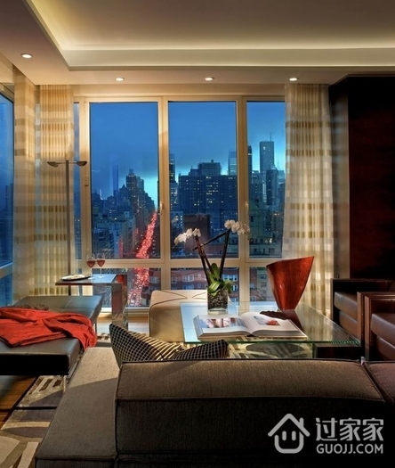 奢华现代顶层公寓欣赏客厅陈设