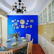蓝色浪漫地中海温馨住宅欣赏餐厅