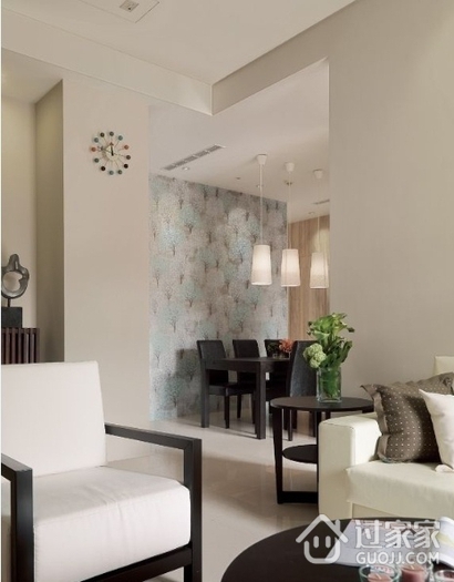 白色现代风格效果欣赏客厅设计