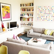 现代舒适复式住宅欣赏客厅设计