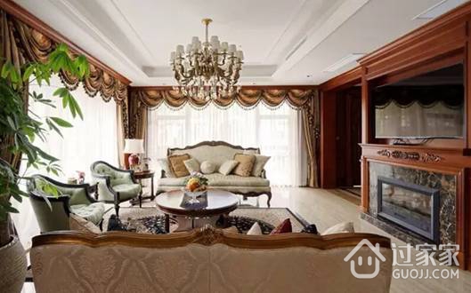 150平米三居室装修 木色打造的美式风格