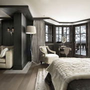 墨色现代流行别墅欣赏卧室设计