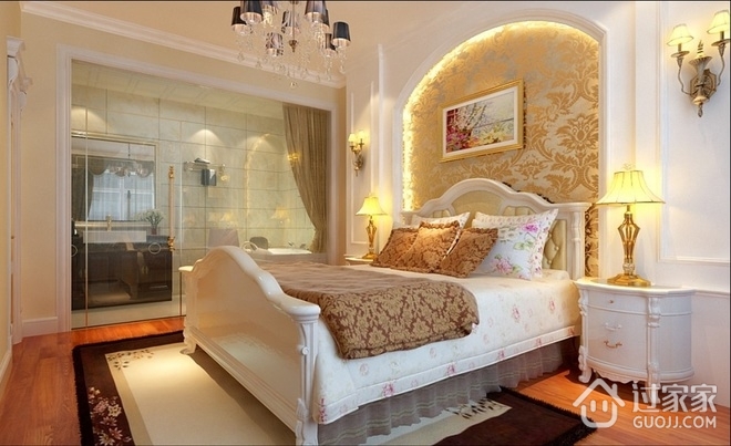 125平欧式奢华住宅欣赏卧室设计