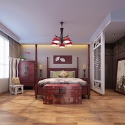 新中式装饰效果欣赏卧室