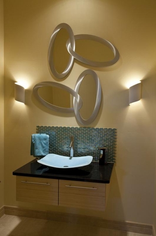 复式现代风装饰套图个性洗手间
