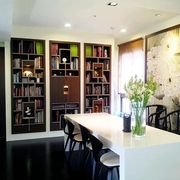 简约色彩缤纷空间设计书房
