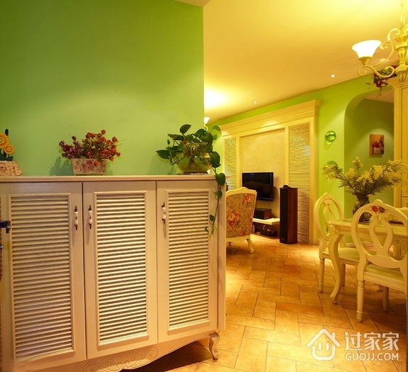 绿色美式环保两居欣赏客厅设计
