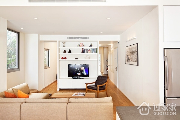 66平公寓改造现代住宅欣赏客厅陈设