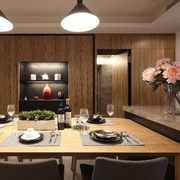 104平质感现代住宅欣赏餐厅陈设