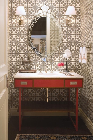 美式别墅套图装饰效果图设计洗手台