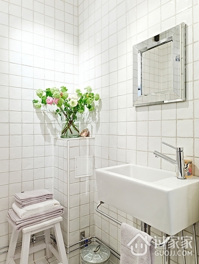 40平亮丽北欧一居室欣赏卫生间设计